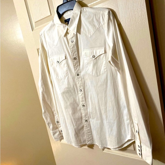 Vintage Ralph Lauren Pearl Snap Shirt Size 10 (M) - Picture 1 of 7